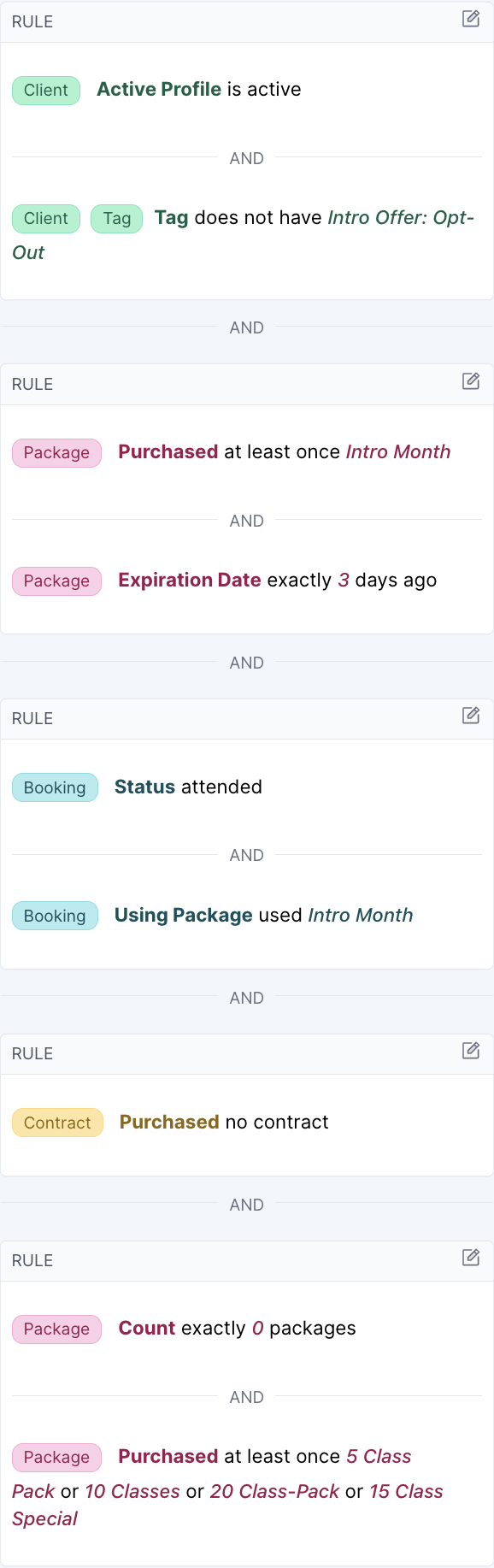 Example Intro Offer - Expiration - Past Screen Shot