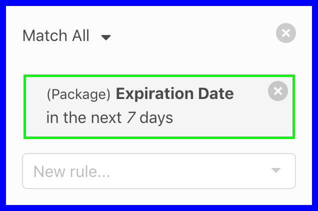 Packages Expiring in next 7 days