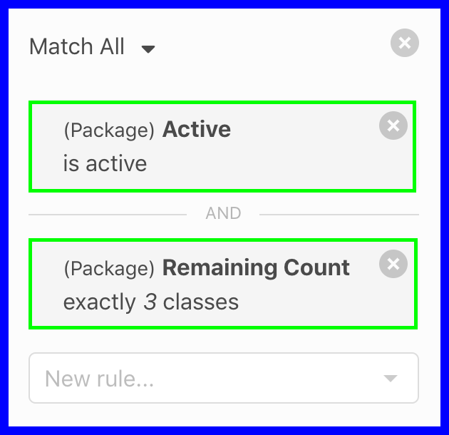 Package Status + Package Remaining Count